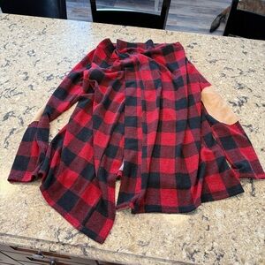 Buffalo plaid cardigan